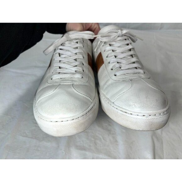 Magnanni Elias White Leather Sneaker Mens Size 11 - Picture 1 of 13